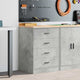 Vidaxl garagekast 60x51x85 cm massief grenenhout betongrijs