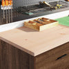 Vidaxl garagekast 60x51x85 cm massief grenenhout bruin eikenkleurig