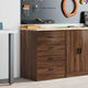 Vidaxl garagekast 60x51x85 cm massief grenenhout bruin eikenkleurig