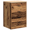 Vidaxl garagekast 60x51x85 cm massief grenenhout oud hout
