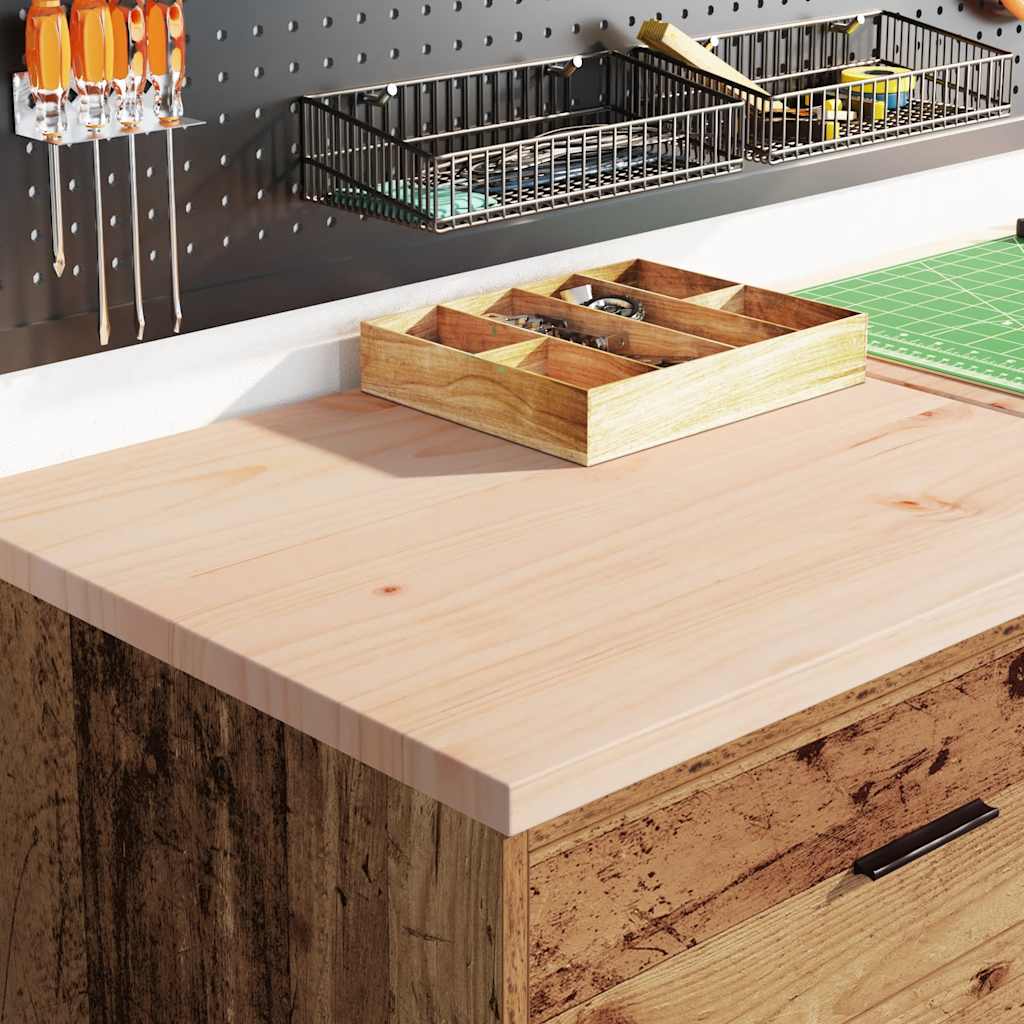 Vidaxl garagekast 60x51x85 cm massief grenenhout oud hout