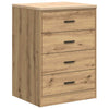 Vidaxl garagekast 60x51x85 cm massief grenenhout artisan eikenkleurig
