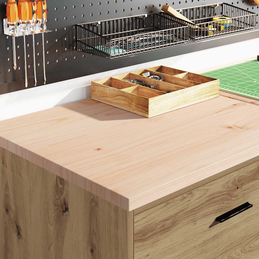 Vidaxl garagekast 60x51x85 cm massief grenenhout artisan eikenkleurig