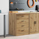 Vidaxl garagekast 60x51x85 cm massief grenenhout artisan eikenkleurig