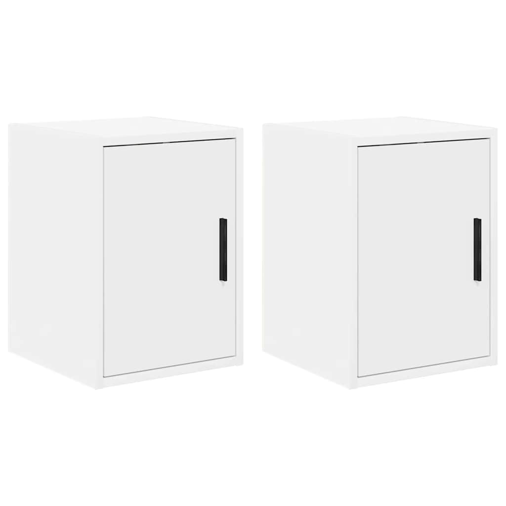 Vidaxx armarios de pared para garaje 2 piezas aglomerado blanco