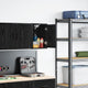 Vidaxl garagewandkast spaanplaat zwart