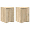 Vidaxx armarios de pared para garaje 2 piezas aglomerado color roble sonoma