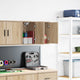 Vidaxl garagewandkasten 2 st spaanplaat sonoma eikenkleurig