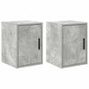 Vidaxx armarios de pared para garaje 2 piezas madera contrachapada hormigón gris