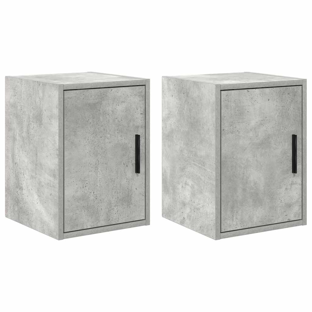 Vidaxx armarios de pared para garaje 2 piezas madera contrachapada hormigón gris