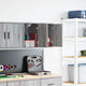 Vidaxl garagewandkasten 2 st spaanplaat sonoma grijs