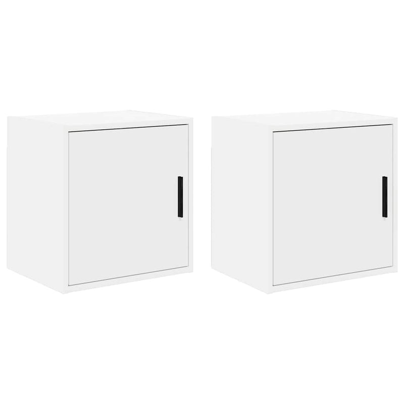 Pensili per garage Vidaxx 2 pezzi in truciolato bianco