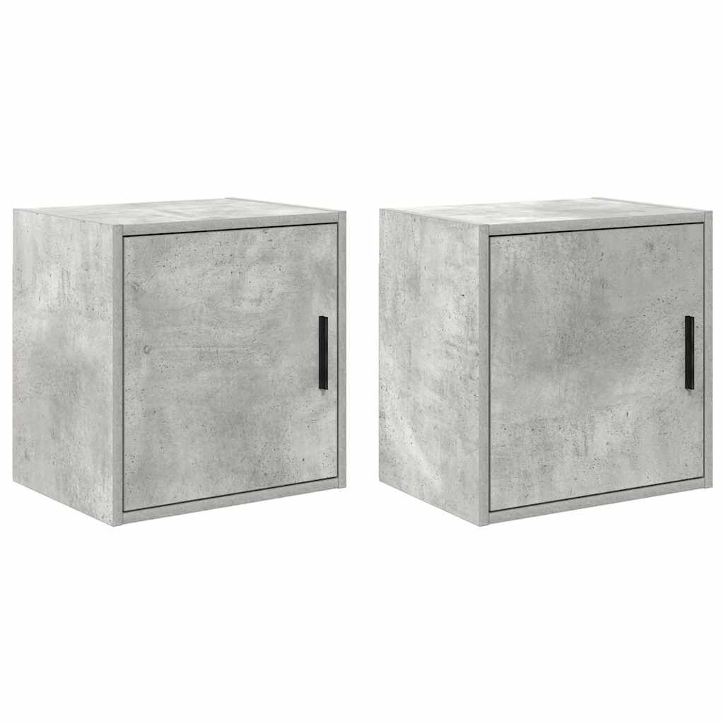 Pensili per garage Vidaxx 2 pezzi in legno composito cemento grigio