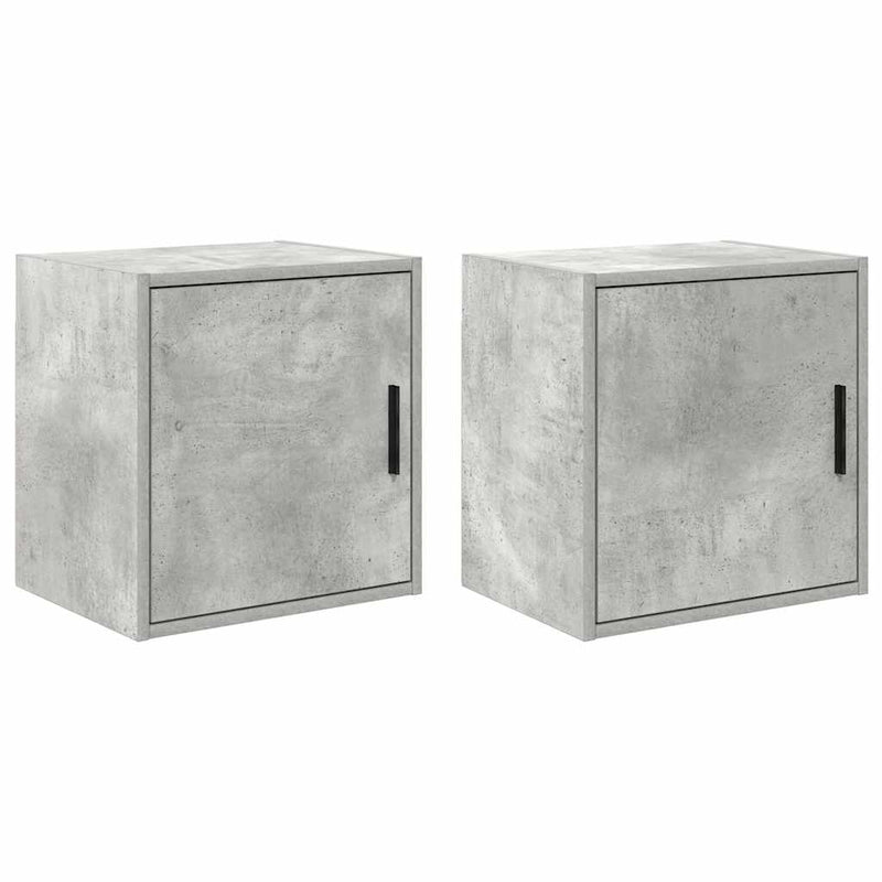 Pensili per garage Vidaxx 2 pezzi in legno composito cemento grigio