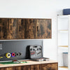 Vidaxl garagewandkasten 2 st spaanplaat gerookt eikenhout