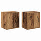 VidaXL armarios de pared para garaje 2 piezas madera procesada, madera vieja