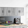 Vidaxl garagewandkasten 2 st spaanplaat sonoma grijs