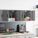 Vidaxl garagewandkasten 2 st spaanplaat sonoma grijs