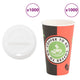 Bicchieri da caffè in carta VidaXL con coperchio 1000 pezzi 16oz 400 ml