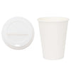 Vidaxl papieren koffiekopjes met deksel 1000 st 12oz 300 ml