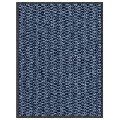 Vidaxl deurmat 90x120 cm blauw