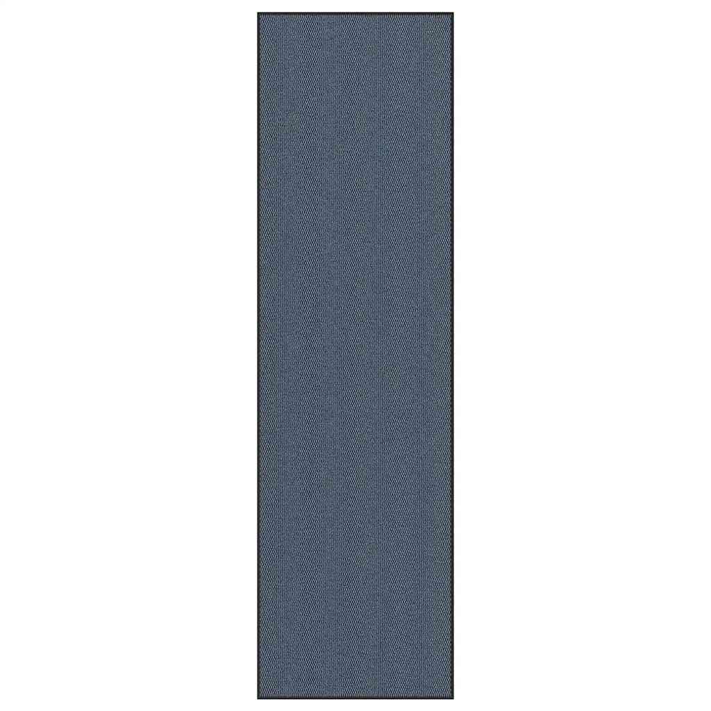 Vidaxl deurmat 115x400 cm blauw