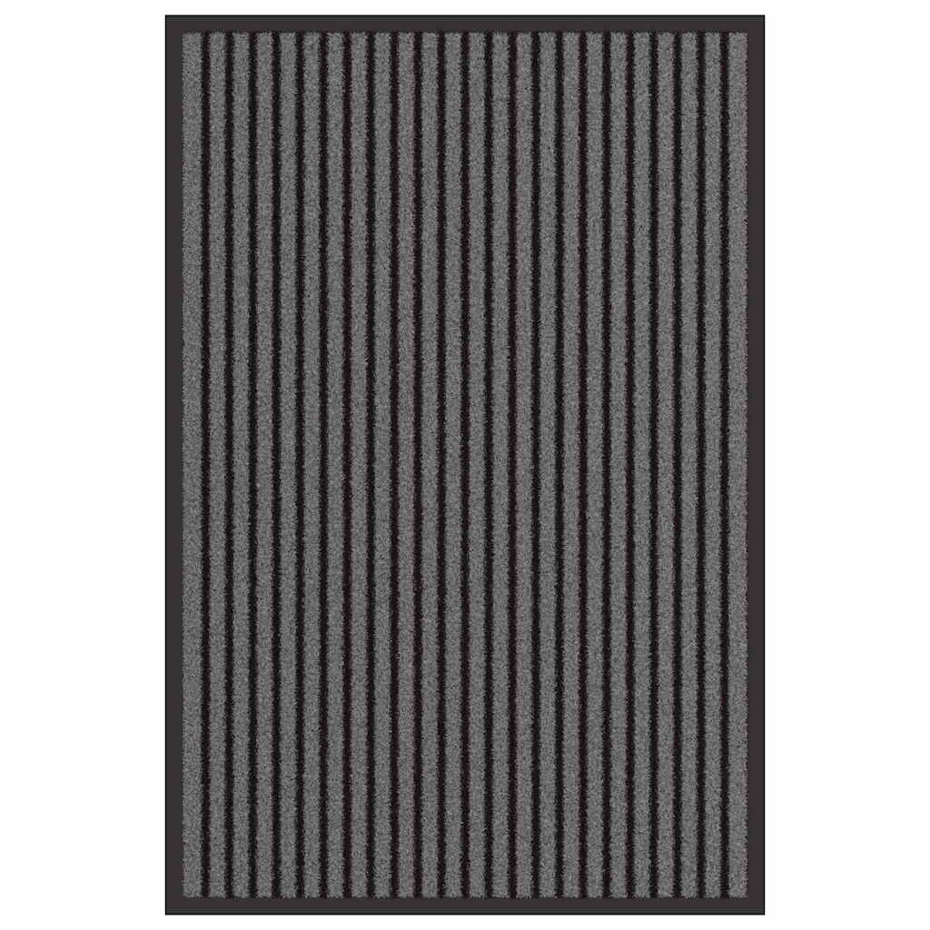 Vidaxl deurmat zwart 60 x 90 cm polypropyleen