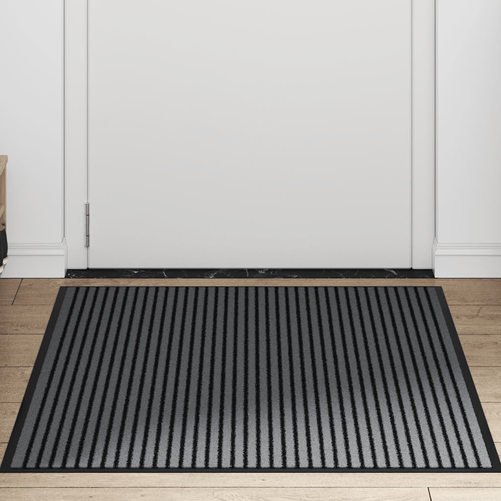 Zerbino Vidaxx 90x120 cm a righe nere e grigie