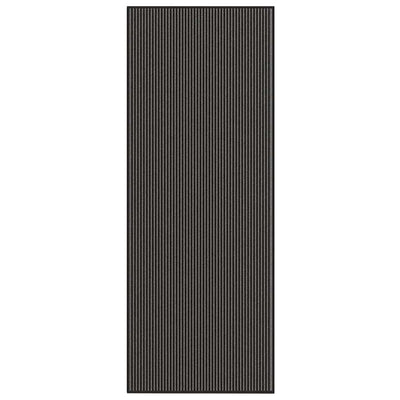 Vidaxl deurmat 115x300 cm gestreept zwart en grijs