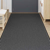 Zerbino Vidaxx 115x400 cm a righe 115x400 cm nero e grigio