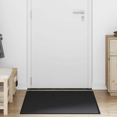 Vidaxl deurmat 90x120 cm zwart