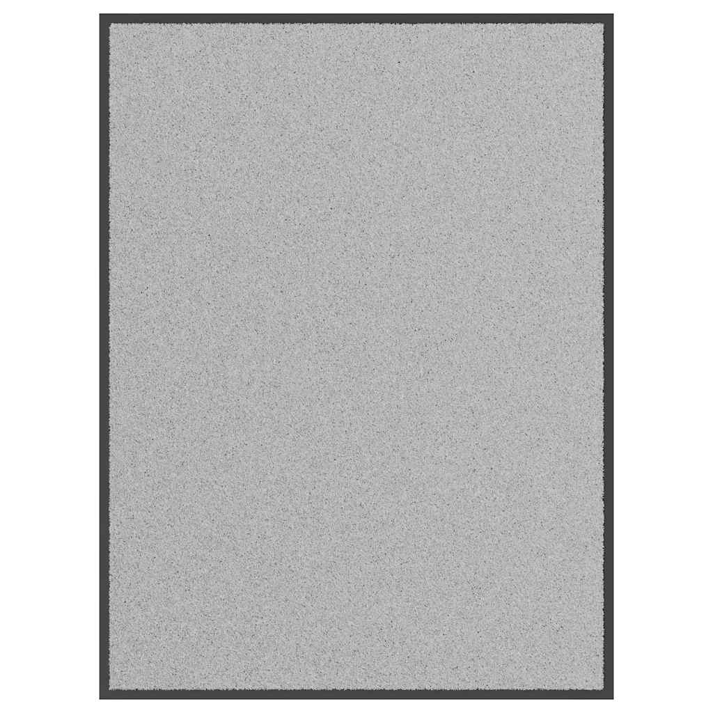 Vidaxl deurmat 90x120 cm grijs