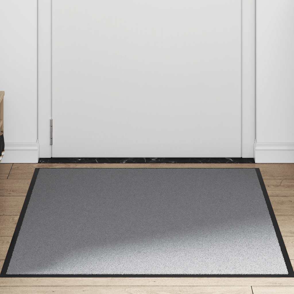 Vidaxl deurmat 90x120 cm grijs