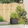 Fioriera Vidaxx 40x40x40 cm in acciaio laminato a freddo nero