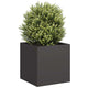 Vidaxl plantenbak 40x40x40 cm koudgewalst staal zwart