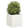 Jardinera vidaxx 40x40x40 cm acero laminado en frío blanco
