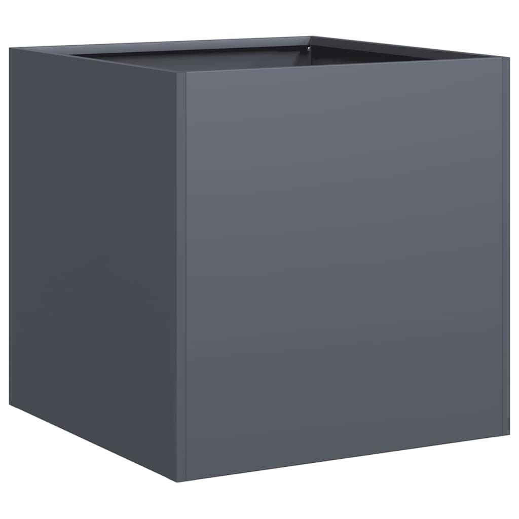 Vidaxl plantenbak 40x40x40 cm koudgewalst staal antracietkleurig