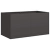 Vidaxl plantenbak 80x40x40 cm koudgewalst staal zwart