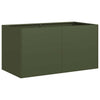 Vidaxl plantenbak 80x40x40 cm koudgewalst staal olijfgroen