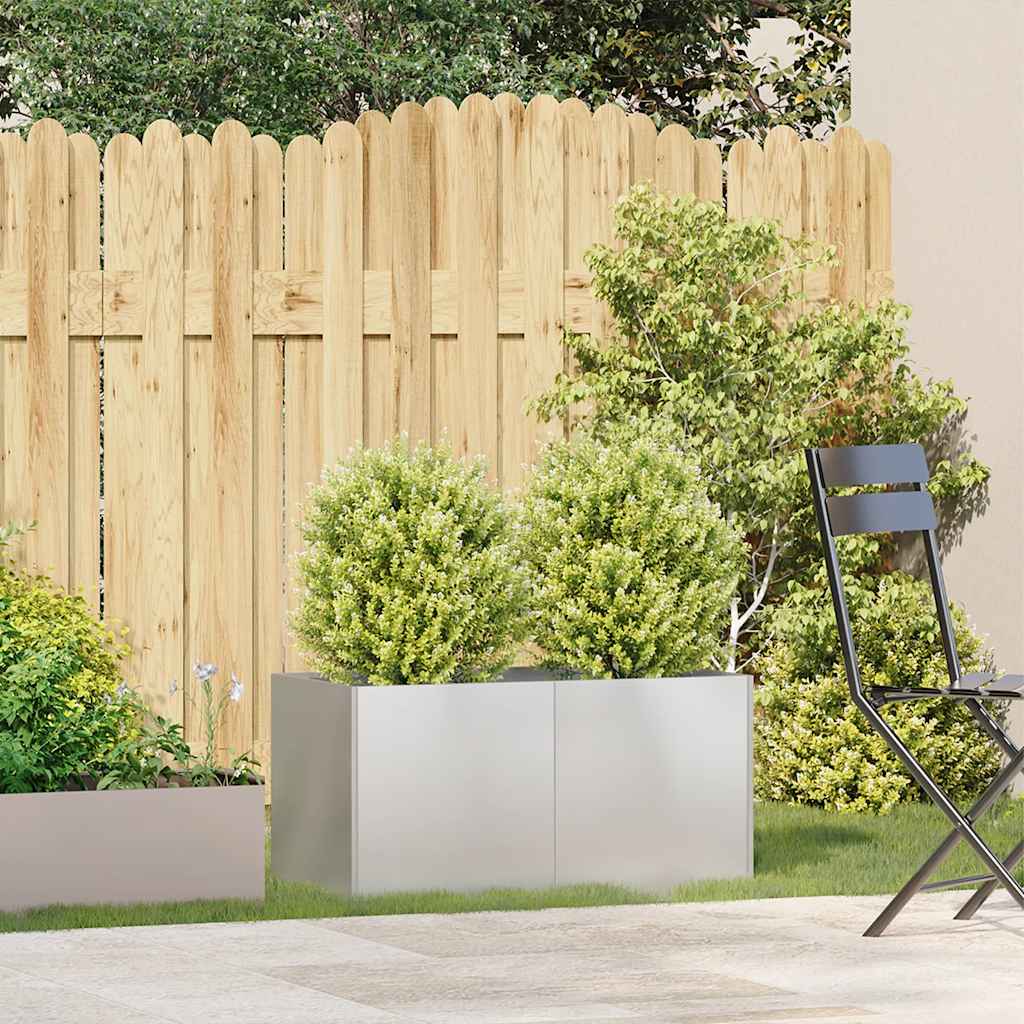 Jardinera vidaxx 80x40x40 cm acero inoxidable