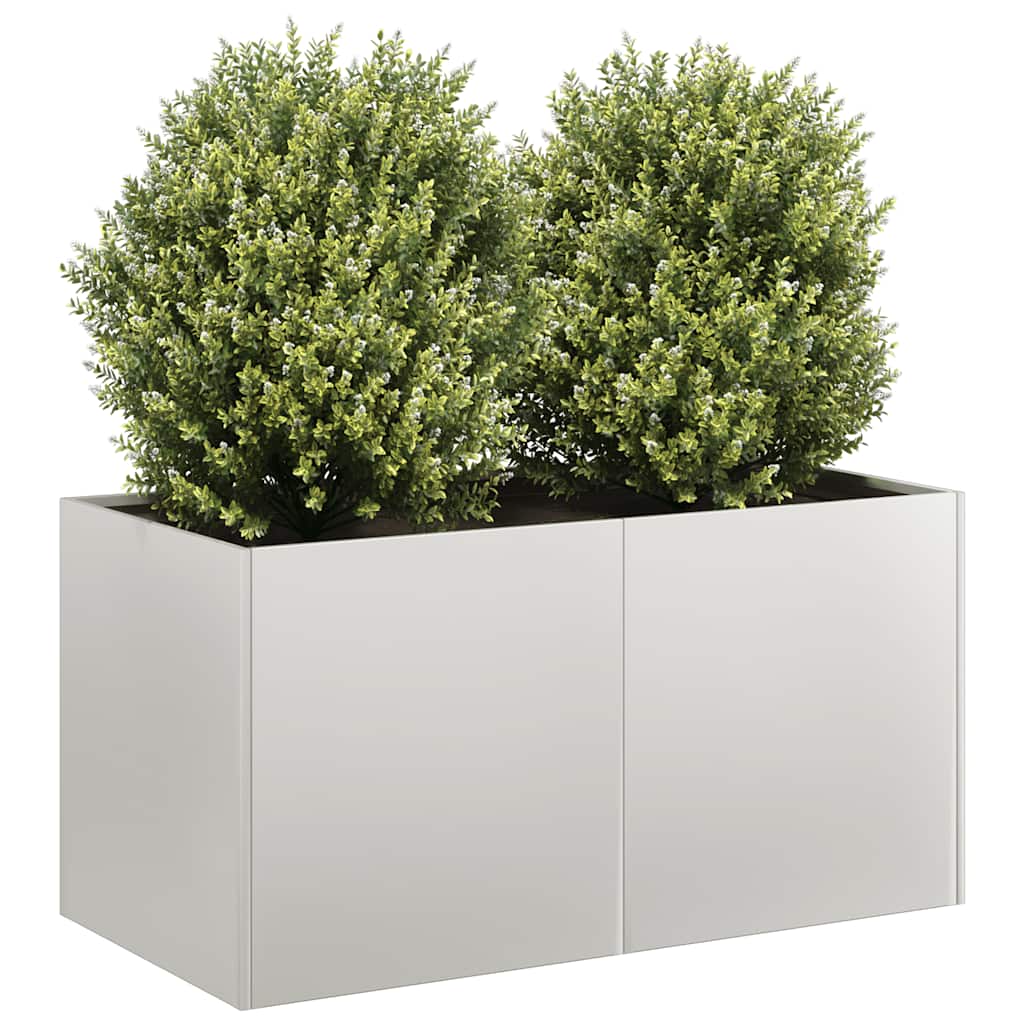 Jardinera vidaxx 80x40x40 cm acero inoxidable