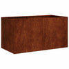 Fioriera Vidaxx arrugginito 80x40x40 cm in acciaio resistente alle intemperie