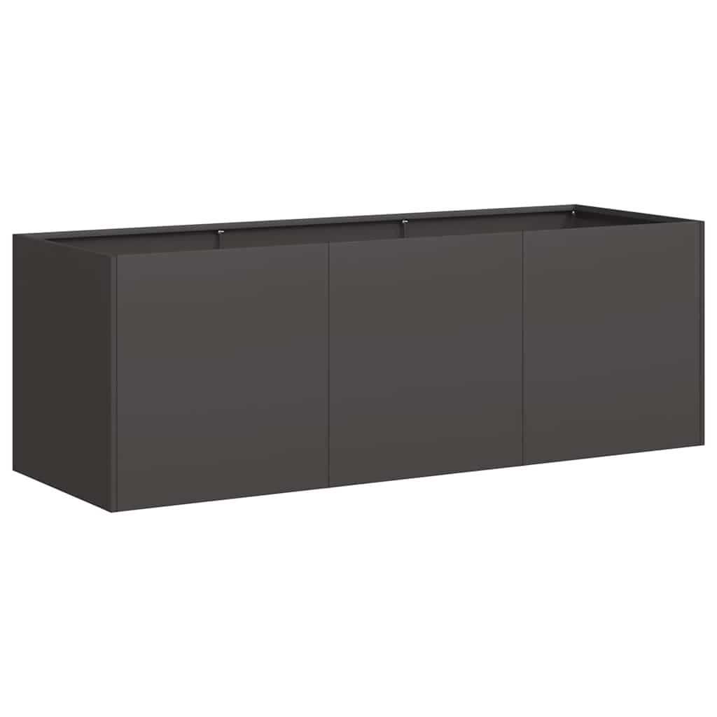 Jardinera vidaxx negro 120x40x40 cm acero laminado en frío