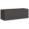 Vidaxl plantenbak zwart 120x40x40 cm koudgewalst staal