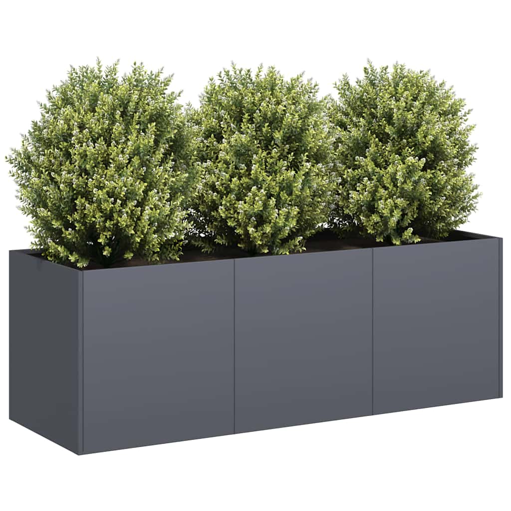 Vidaxl plantenbak antraciet 120x40x40 cm koudgewalst staal