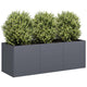 Vidaxl plantenbak antraciet 120x40x40 cm koudgewalst staal