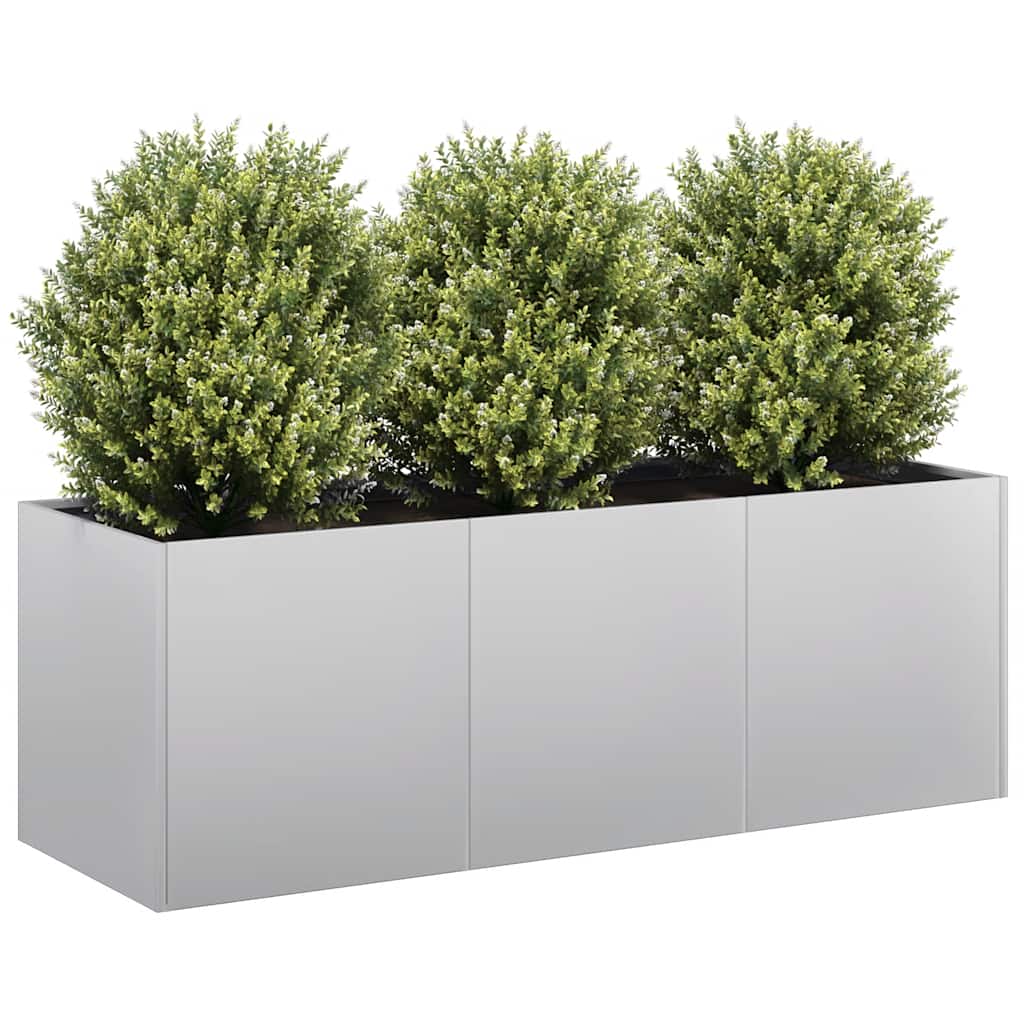 Vidaxl plantenbak 120x40x40 cm gegalvaniseerd staal