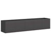Vidaxl plantenbak zwart 200x40x40 cm koudgewalst staal