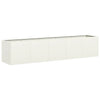 Vidaxl plantenbak 200x40x40 cm koudgewalst staal wit