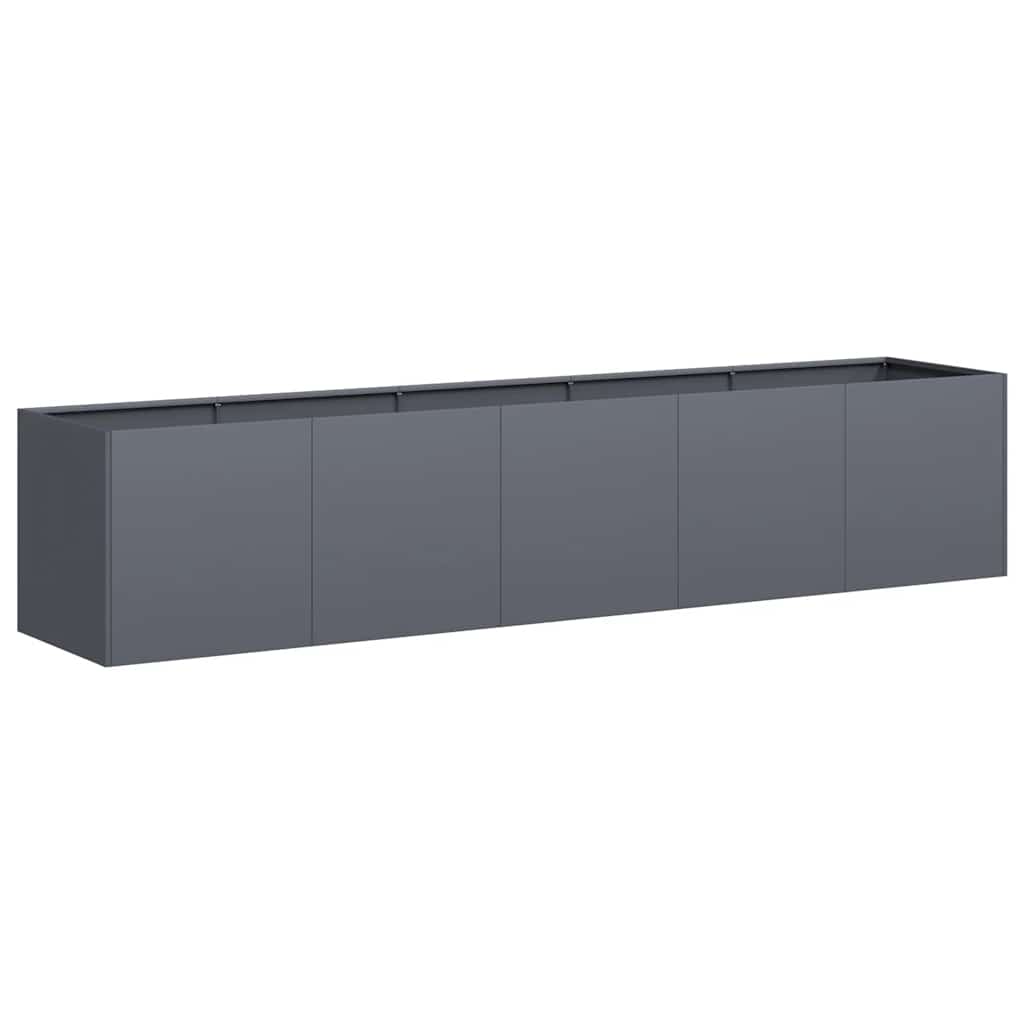 Vidaxl plantenbak antraciet 200x40x40 cm koudgewalst staal